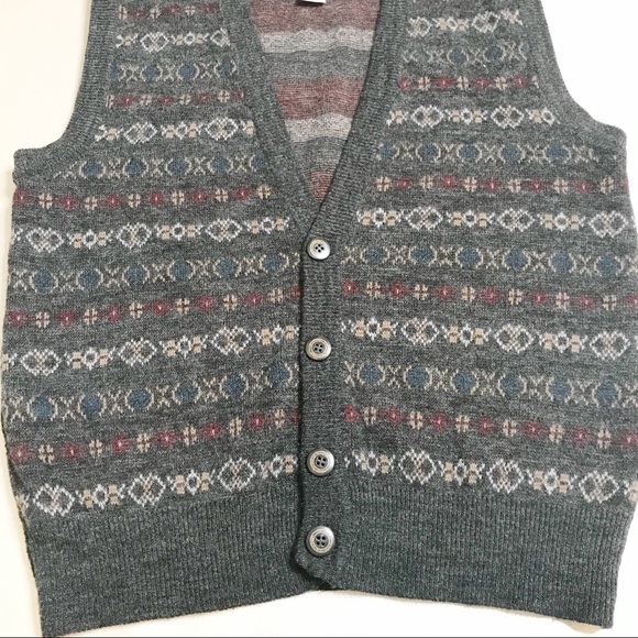 Vintage grandpa sweater vest sz Medium - Picture 3 of 10